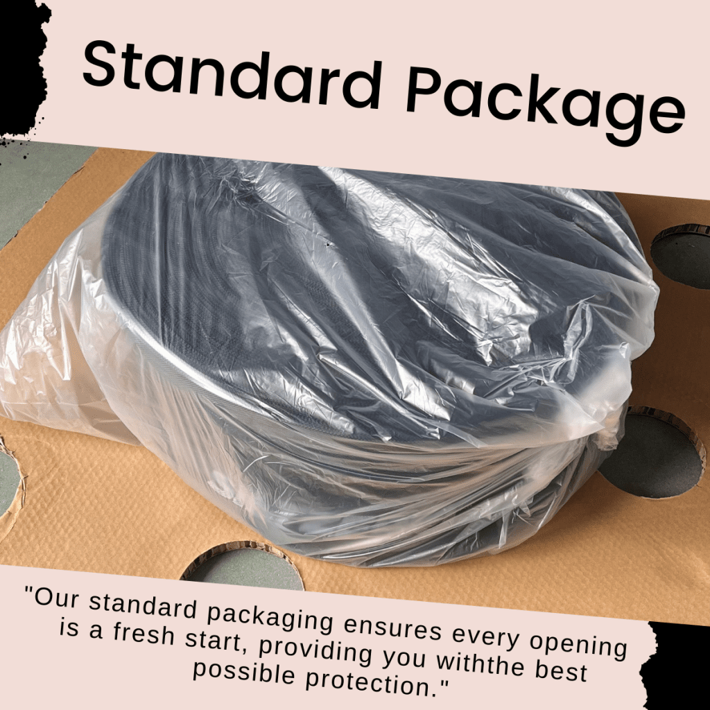 Our standard packaging ensures every opening is a fresh start, providing you withthe best possible protection.