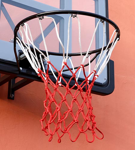 Baloncesto Hoop Net Basketball Net Heavy Duty Hoop Hoop Polyester Braiding Basket Net Deportes Accesorio 2pcs Style1 
